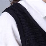 无袖套头纯色针织衫/毛衣常规坎肩型2021年秋季，女装针织衫/毛衣，独衣靓