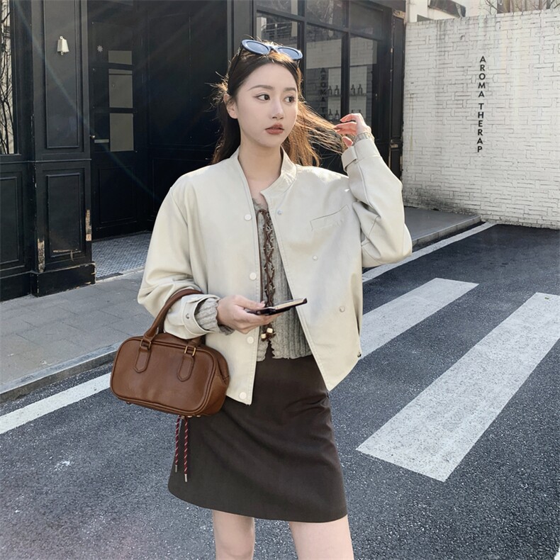 主推店里大货数据好新款小个子可穿皮衣外套p155k248,女装短外套,2C295