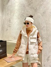 时尚连帽羽绒马甲，女装马甲，cicicoco