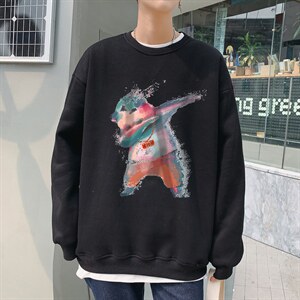 2023春季新港风日系休闲情侣大码潮牌短袖卫衣男潮7931F35控58,男装T恤,星座227-7
