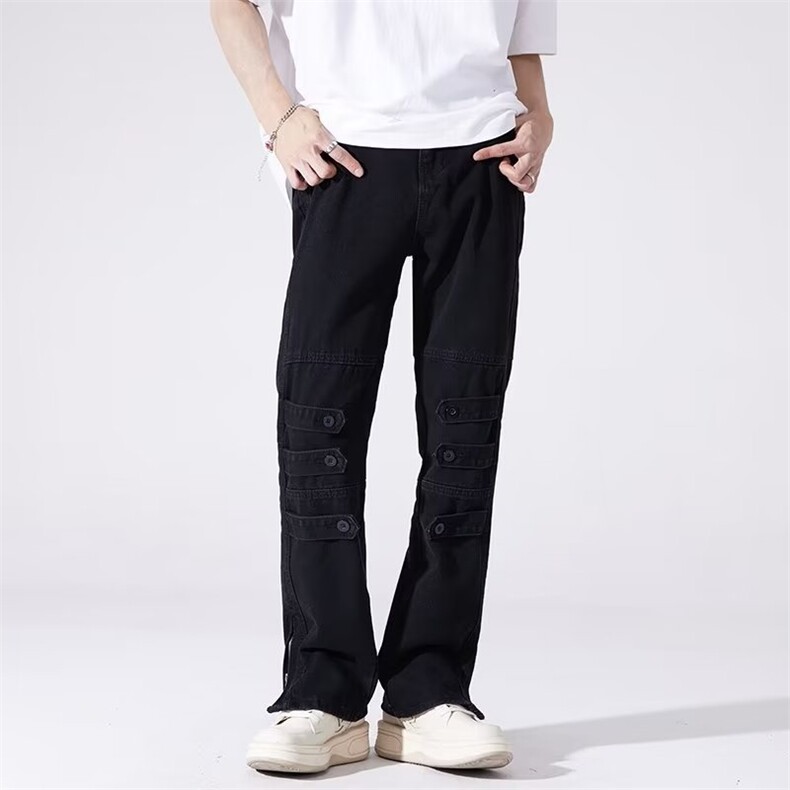 美式ins高街小众个性款拉链牛仔裤NK231-P50,男装牛仔裤,星座1109-3