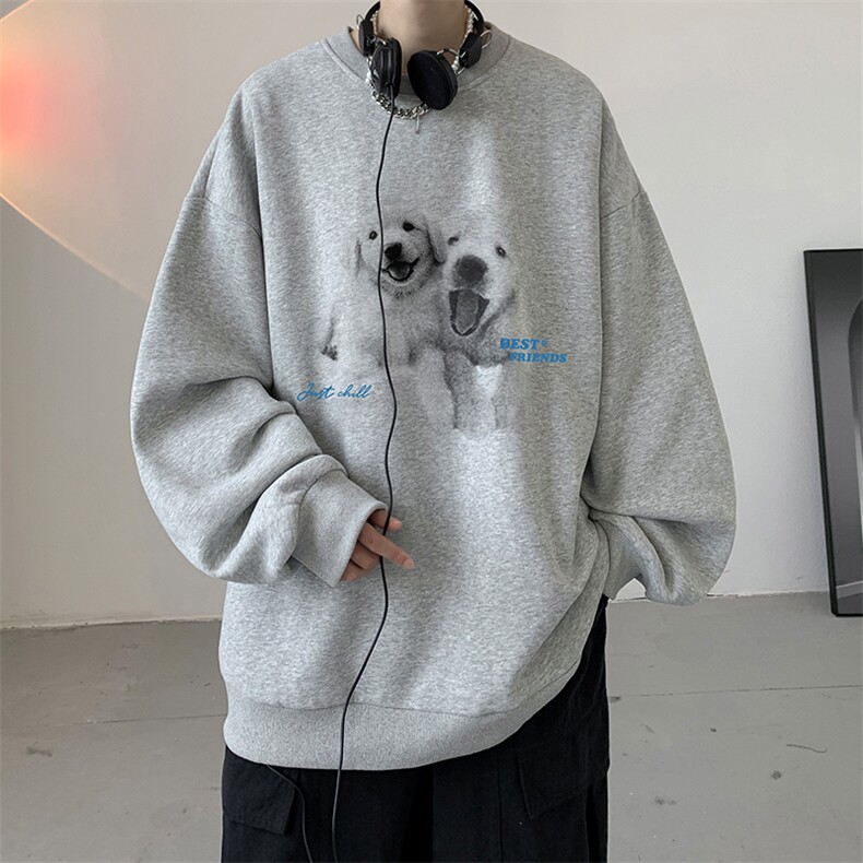 圆领卫衣男超大码胖子肥佬大号长袖t恤S6455-P28,男装卫衣,电商A040
