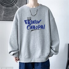 华夫格！2023秋季新款男士圆领卫衣百搭长袖T恤HWY12P30，男装卫衣，电商B220