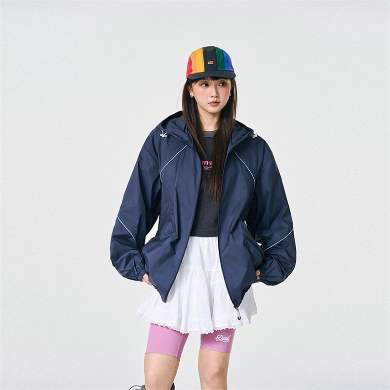 UPF50+有报告凉感轻薄透气宽松大码潮流防晒服DQC658-P48，男装防晒衣，电商B306