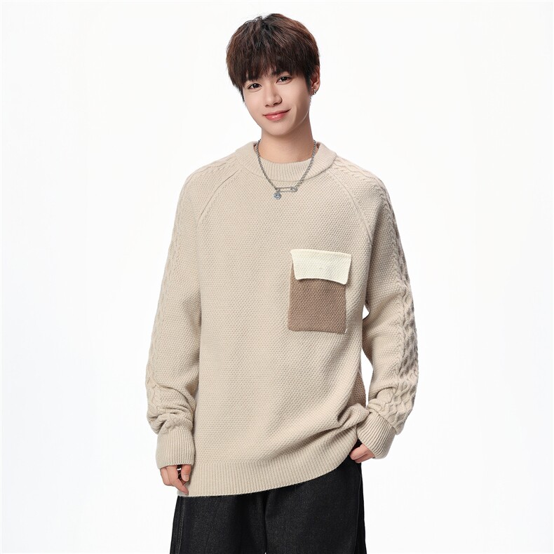 【新品】2025秋冬男士时尚休闲百搭针织毛衣潮流-M190-P45,男装针织衫/毛衣,星座1105-1