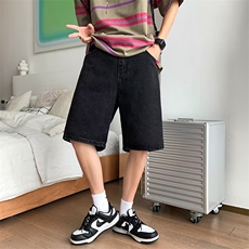 夏季牛仔裤短裤休闲裤直筒简约韩版韩东大门男装设计感D3302，男装牛仔裤，星座1116A-1（原606A）