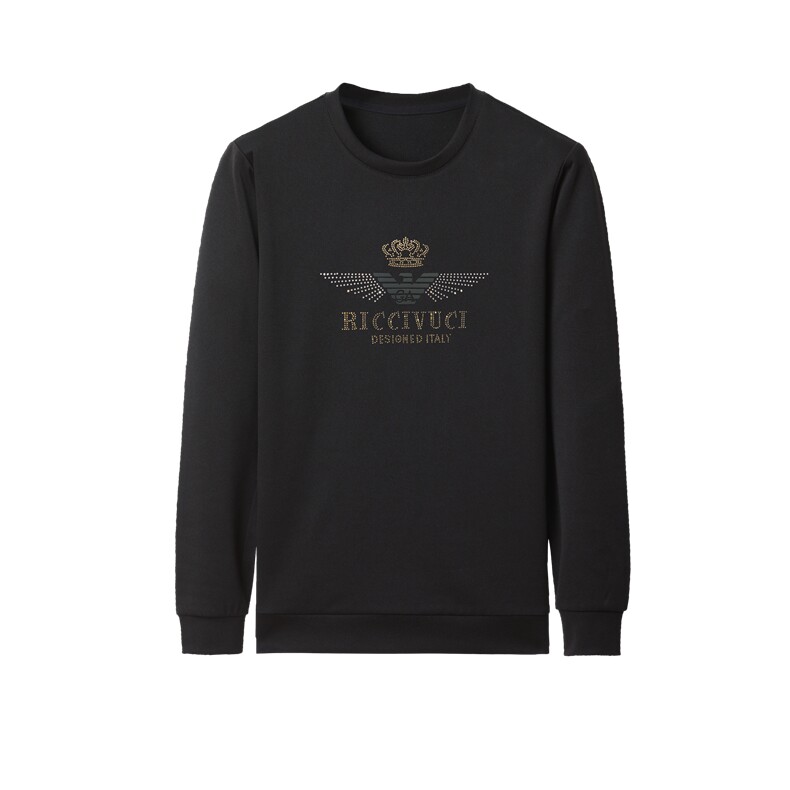 春季新款长袖t恤套装中青年男士潮流休闲百搭春秋运动纯色两件套,男装休闲套装,电商B212（原钱塘6029）