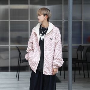 外套男春秋季ins港风潮牌两面穿衣服韩版潮流百搭夹克JK3204-p65图片