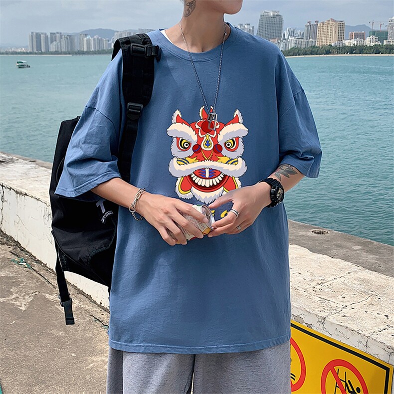 DX17185-P20纯短袖t恤男大码半袖打底衫宽松体恤衫港风,男装T恤,电商A040