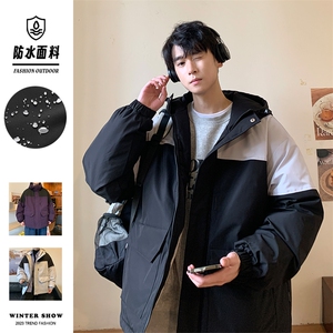 新款港风棉服大口袋宽松时尚港风青少年棉袄外套MY9305-1P-95图片
