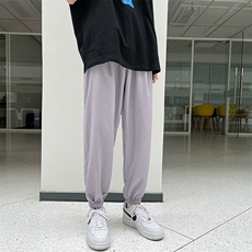 港风ins外景束脚大码宽松潮男休闲运动九分裤KZ0001P55控78，男装休闲裤，电商A089-1