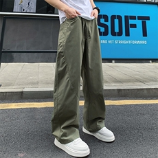 GENIOLAMODE美式机能风工装伞兵裤男士春秋款青少年休闲宽松直筒，男装工装外套，电商A042