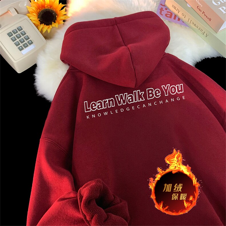 500克重磅秋冬美式加绒加厚卫衣外套DL1717常规特P35加绒特40图片