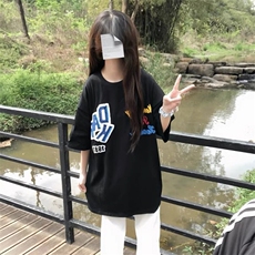 万针全刺绣工艺抖音得物高品质260克重磅纯棉双纱美式高街短袖T恤，男装T恤，电商A486-1