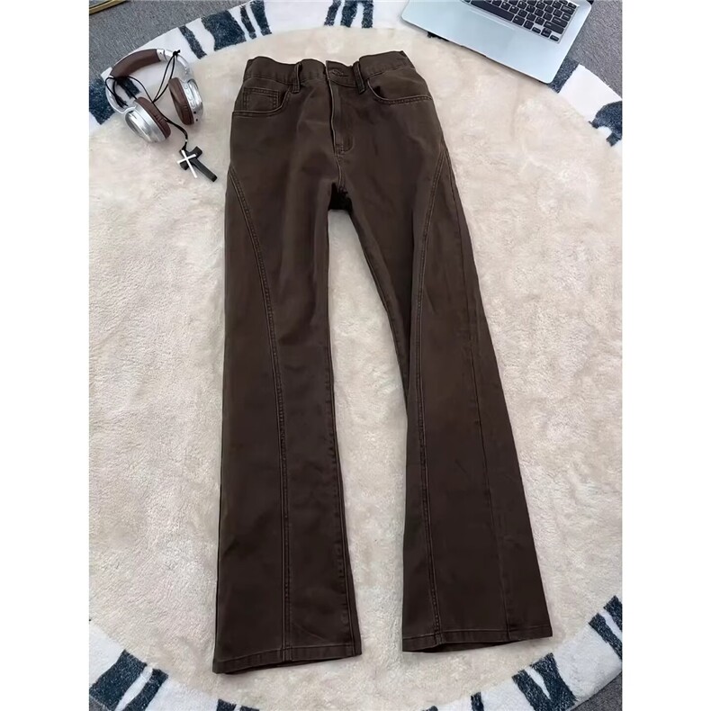 W11083-P53网图现货春季新款美拉德工装裤宽松高街直筒牛仔裤,男装牛仔裤,星座1608