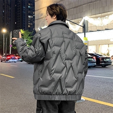 新款有报告冬季轻薄菱形格羽绒服潮外套新标90绒YR25335，男装羽绒服，星座301B-2（原A443-1）