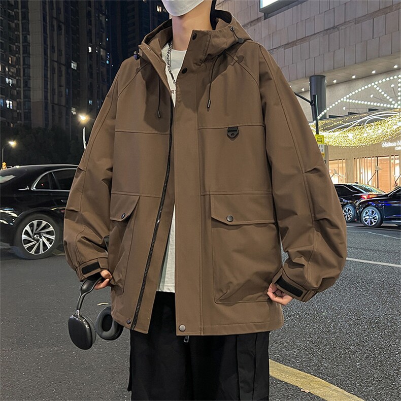 现货8503-P75大码控138春季大码户外连帽夹克外套,男装夹克,星座209