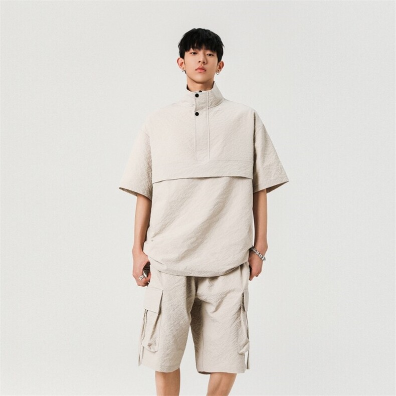 男生工装穿搭套装夏季休闲运动短袖短裤一套A406TZ5062特P68,男装牛仔裤,星座309（原A406）