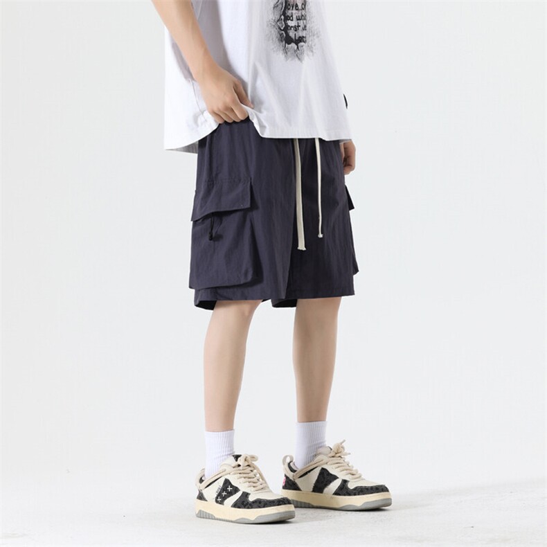 美式高街潮牌工装短裤潮流宽松休闲五分裤A161-DK726-P33,男装休闲裤,电商A161