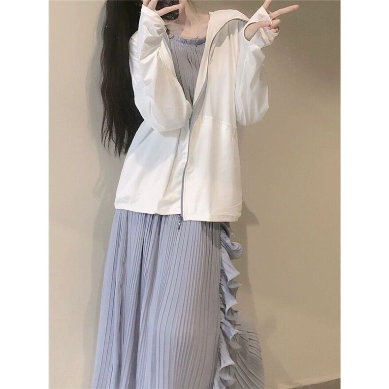 防晒衣女外穿夏季新款冰丝防晒服防紫外线宽松显瘦百搭超薄外套女,男装夹克,星座506A