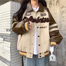 A159-P882025年秋季款美式复古毛巾绣外套夹克棒球服，男装夹克，星座911