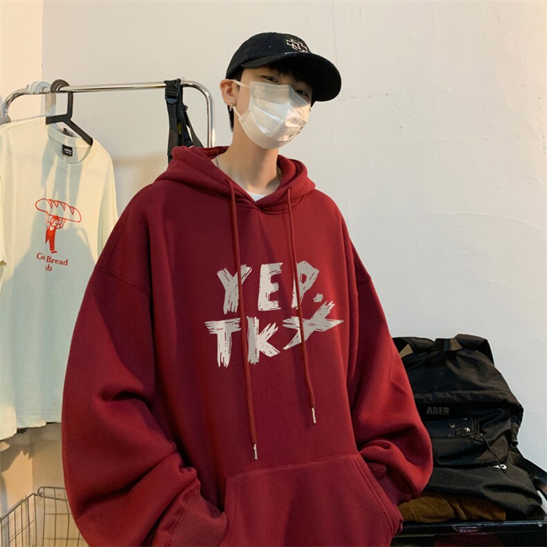 ！连帽圆领卫衣男装港风帽衫男LM146-P35,男装卫衣,电商B367