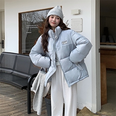 王鹤棣同款灯芯绒棉服冬季2023oversize情侣复古加厚短款外套，女装棉衣/棉服，梦白服饰厂