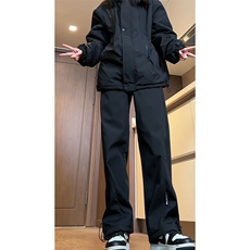 网图秋冲锋裤潮牌美式机能宽松直筒运动工装休闲裤310A-W148-P17，男装工装外套，四季星座310A