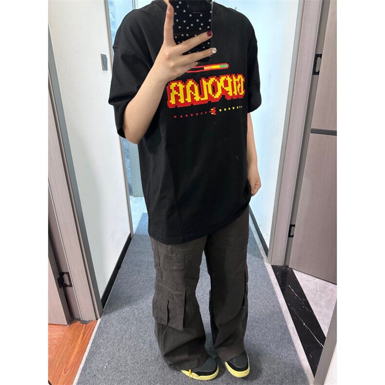 无限循环像素游戏胶印短袖T恤男女同款DX526-特P28,男装T恤,星座1007（原301D）