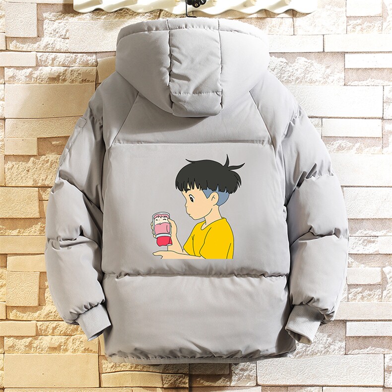 MY16200-P100 加厚加绒连帽棉衣男大码棉服男面包服男 砖墙挂拍图片