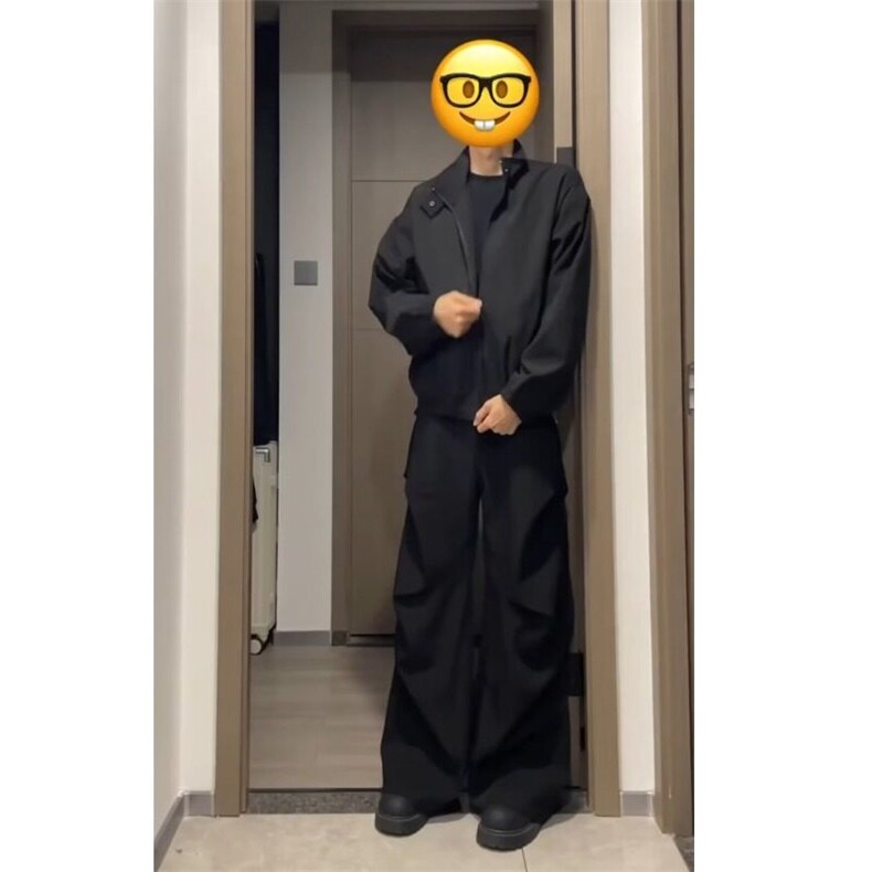 美式夹克外套休闲宽松高级男女春秋冲锋衣纯色简约百搭飞行员夹克,男装夹克,星座506A