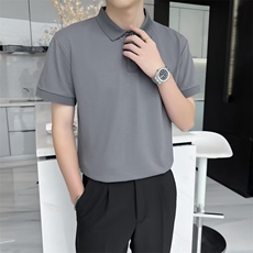 潮流短袖ins潮百搭简约纯色夏季2024POLO衫原宿日系男T601，男装Polo衫，星座1116A-2（原606A-1）