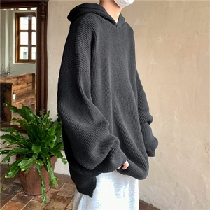 备货几千件重磅连帽毛衣套头针织衫男女同款情侣装M5306-P65图片
