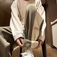 供抖音主流双面奥粒绒加绒加厚休闲裤男416B-1-KL756-特P50控88，男装卫衣，星座416B-1