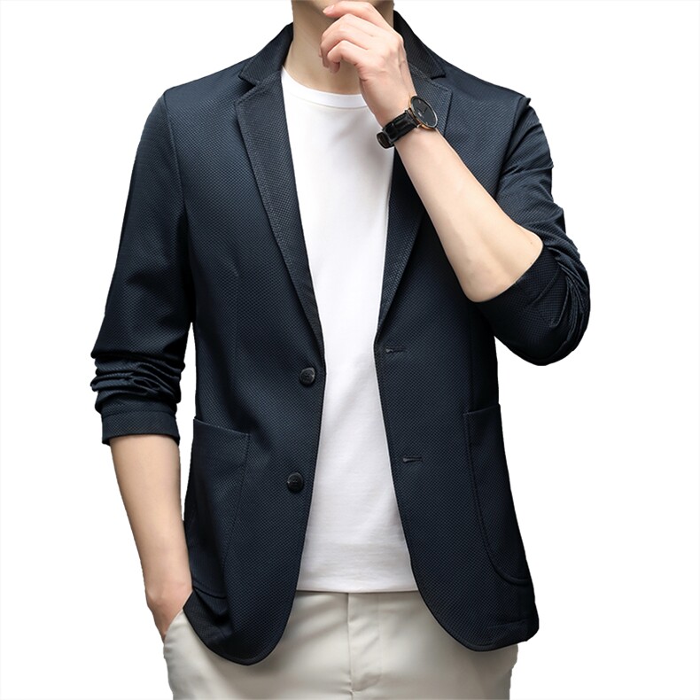 冬季新款男士商务休闲加厚保暖西装外套中年男装宽松免烫西服上衣,男装西服,电商B212（原钱塘6029）