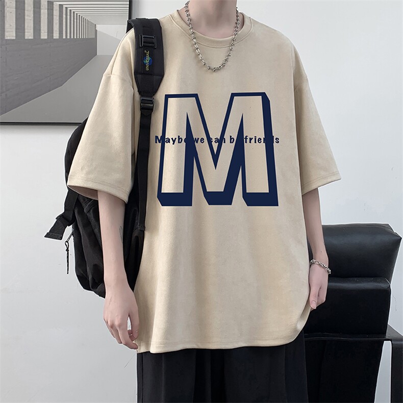 麂皮绒短袖t恤男大码半袖男 JD82260-P25图片