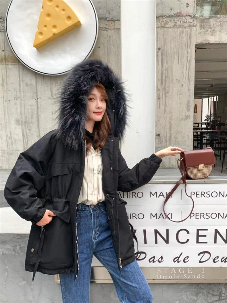 休闲真毛领羽绒服，女装羽绒服，Balance Studio