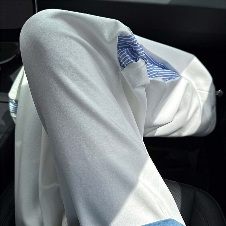 冰感棉垂感夏季长裤结构拼接镂空撞色男士弯刀裤潮流休闲裤子P55,男装休闲裤,电商C306-1