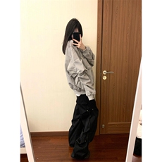 【有货】美式高街飞行员夹克外套男不规则棒球服XX034CC-特P60，男装夹克，星座1007（原301D）