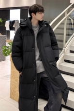 情侣羽绒服男冬季新款港风宽松连帽长款保暖外套YR921-P190，男装羽绒服，星座214-3