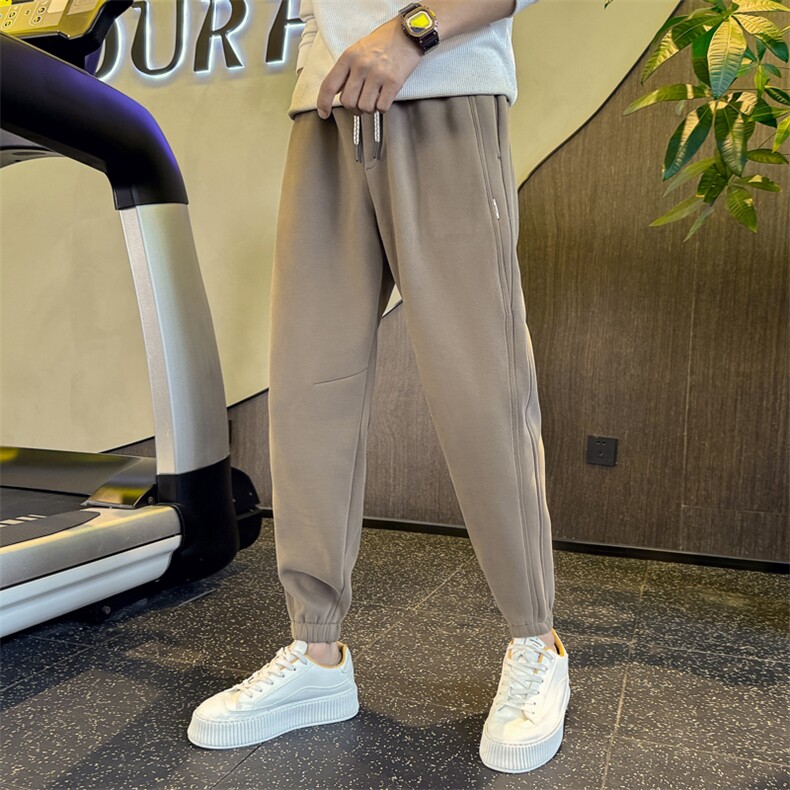 B340 K23 常规P55 78 加绒P6088  店主风小伙风卫裤男图片