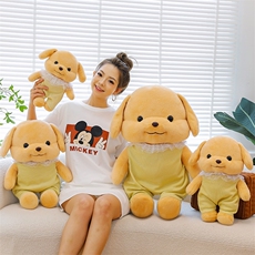 永发 网红新款贵宾犬小鼻嘎欧貂绒狗狗公仔毛绒玩具情侣生日礼物送女友