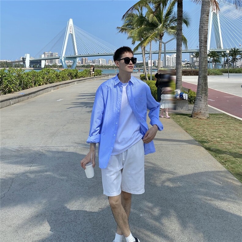 DJ25-P38夏季薄款短裤男休闲宽松直筒5分港风五分裤子-网图现货,男装牛仔裤,星座603-2