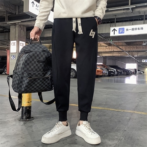 社会精神小伙春秋加绒卫裤运动束脚男裤DS-B249-KK96-P58-加绒P68图片