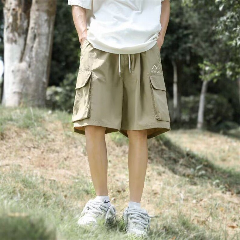 潮流短裤新款日系夏季慵懒潮2023长裤休闲气质直筒型男KK238-P32,男装牛仔裤,星座911-3