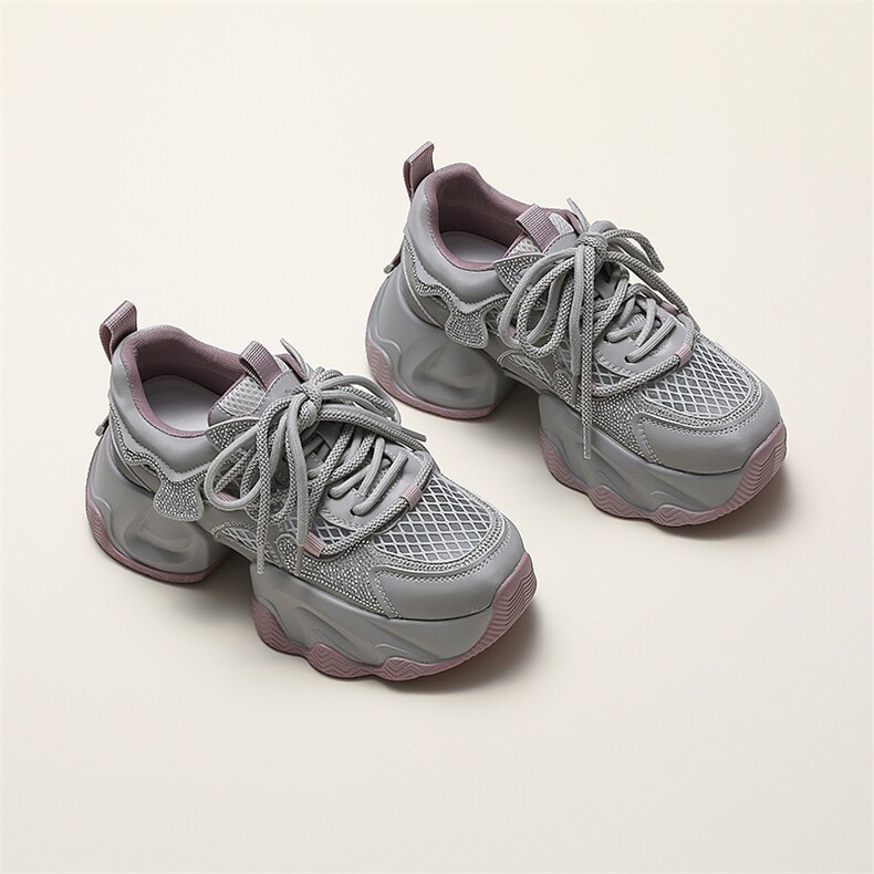 Montagut/梦特娇厚底增高老爹鞋镂空新款老爹鞋百搭气质时尚女鞋，女鞋休闲鞋，上品集物