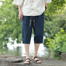 纯亚麻七分裤风星座815-8615p75，男装牛仔裤，星座815（原A203）