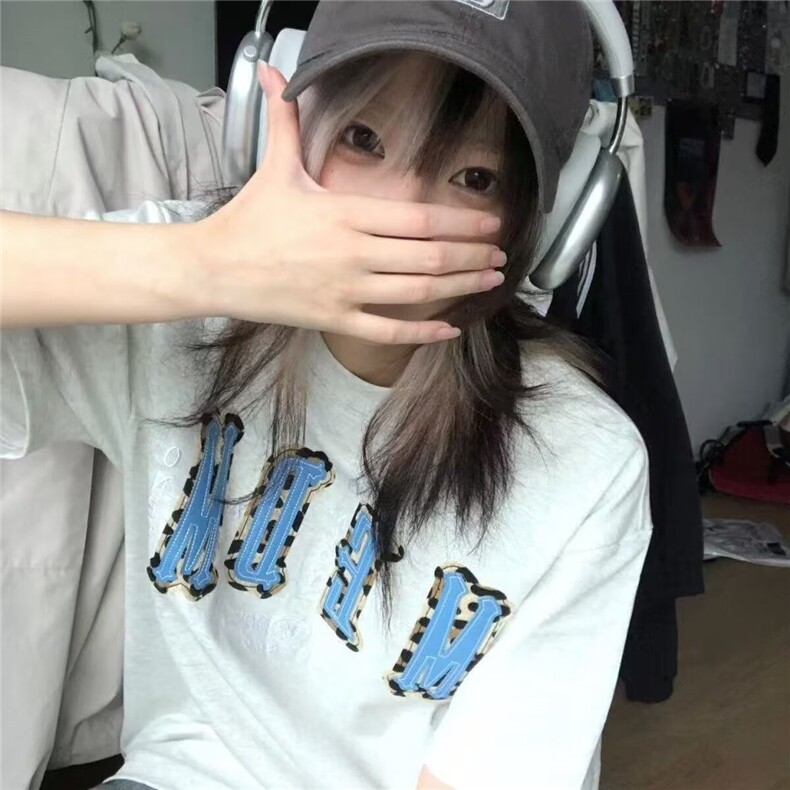 夏季潮牌字母宽松休闲半袖短袖T恤女2025年新款重磅高街美式上衣,男装T恤,星座506A