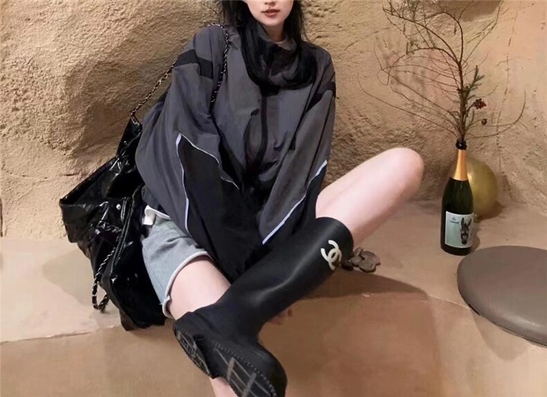 百搭气质高级显瘦休闲拼色外套,女装其它,L·H·X