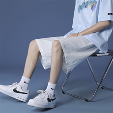 亲肤休闲短裤个性抽绳宽松版型舒适质感纯棉五分裤DK652-特批28，男装牛仔裤，星座718-1